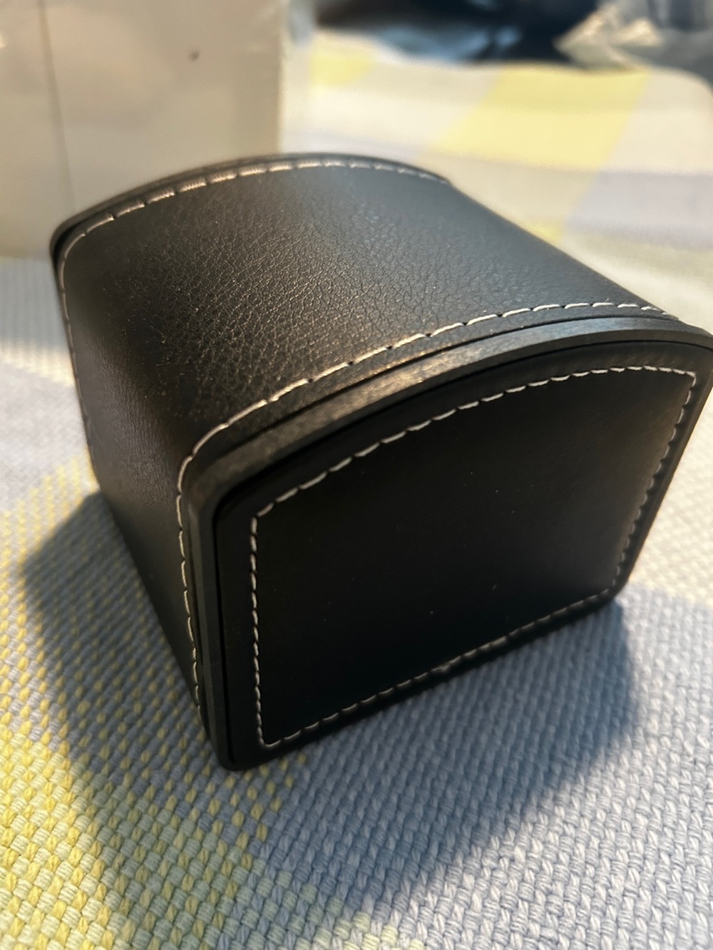 9 Black PU Leather Watch/bracelet Gift Boxes or Compact Travel Boxes